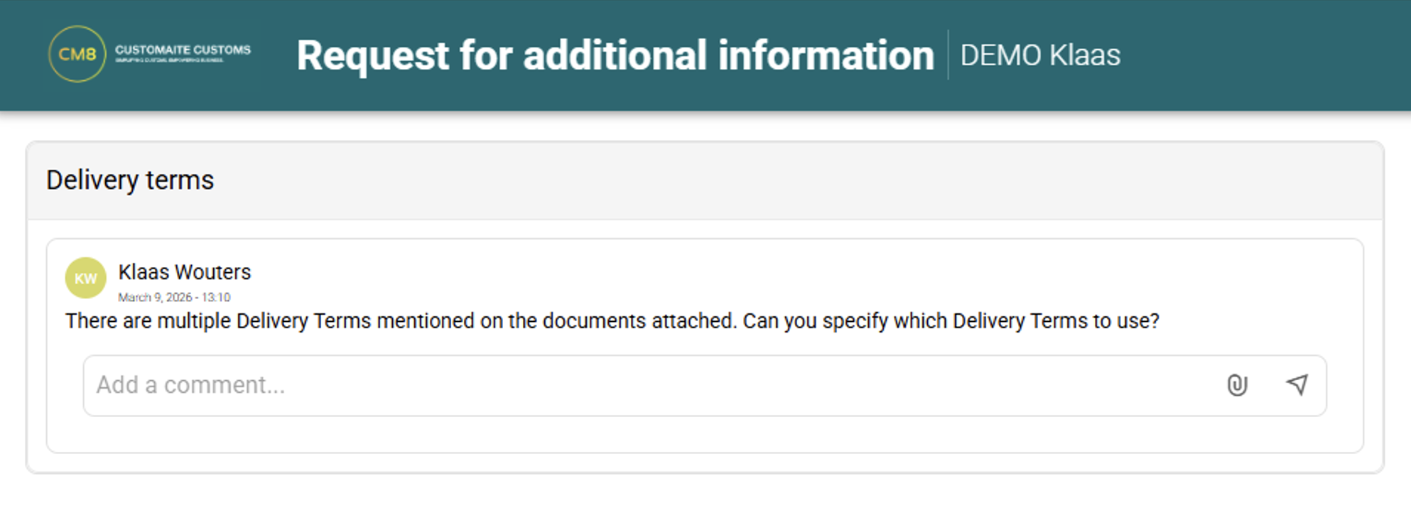 Customer communication portal-1